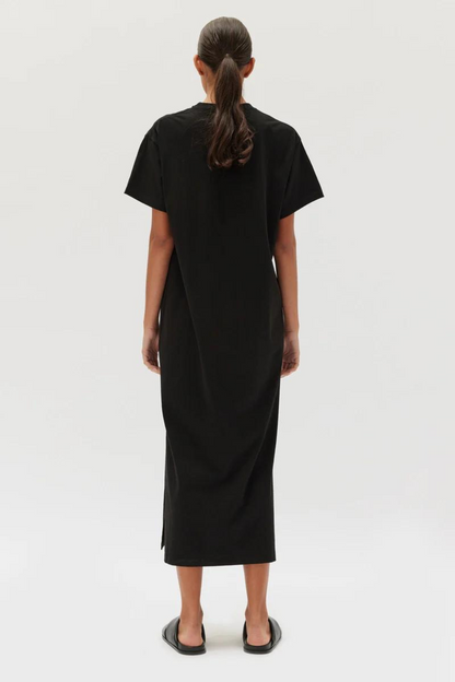 Slone Jersey Tee Dress | Black