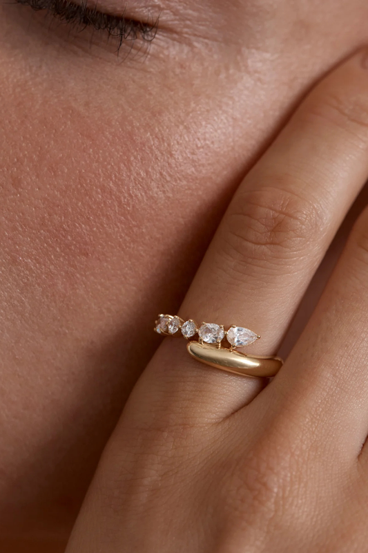 18k Gold Vermeil Guided by the Stars Ring