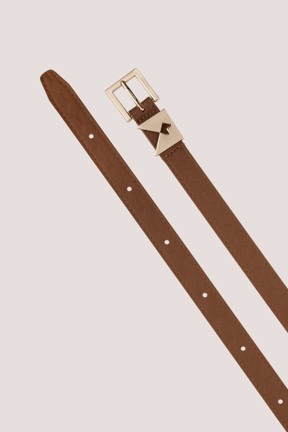 Monogram Keeper Belt Dark Tan