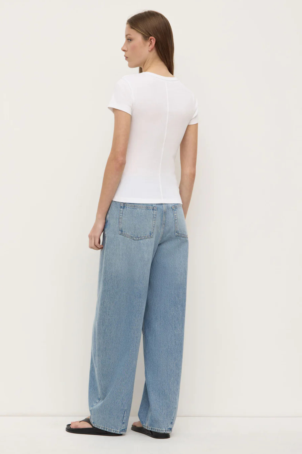 Linley Rib Tee | White