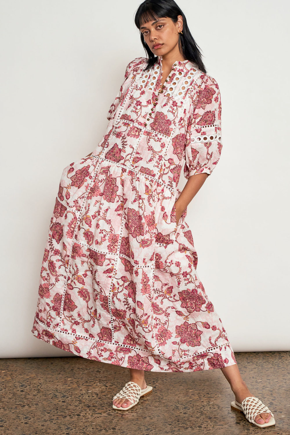 Flutter Dress | Rose Paisley