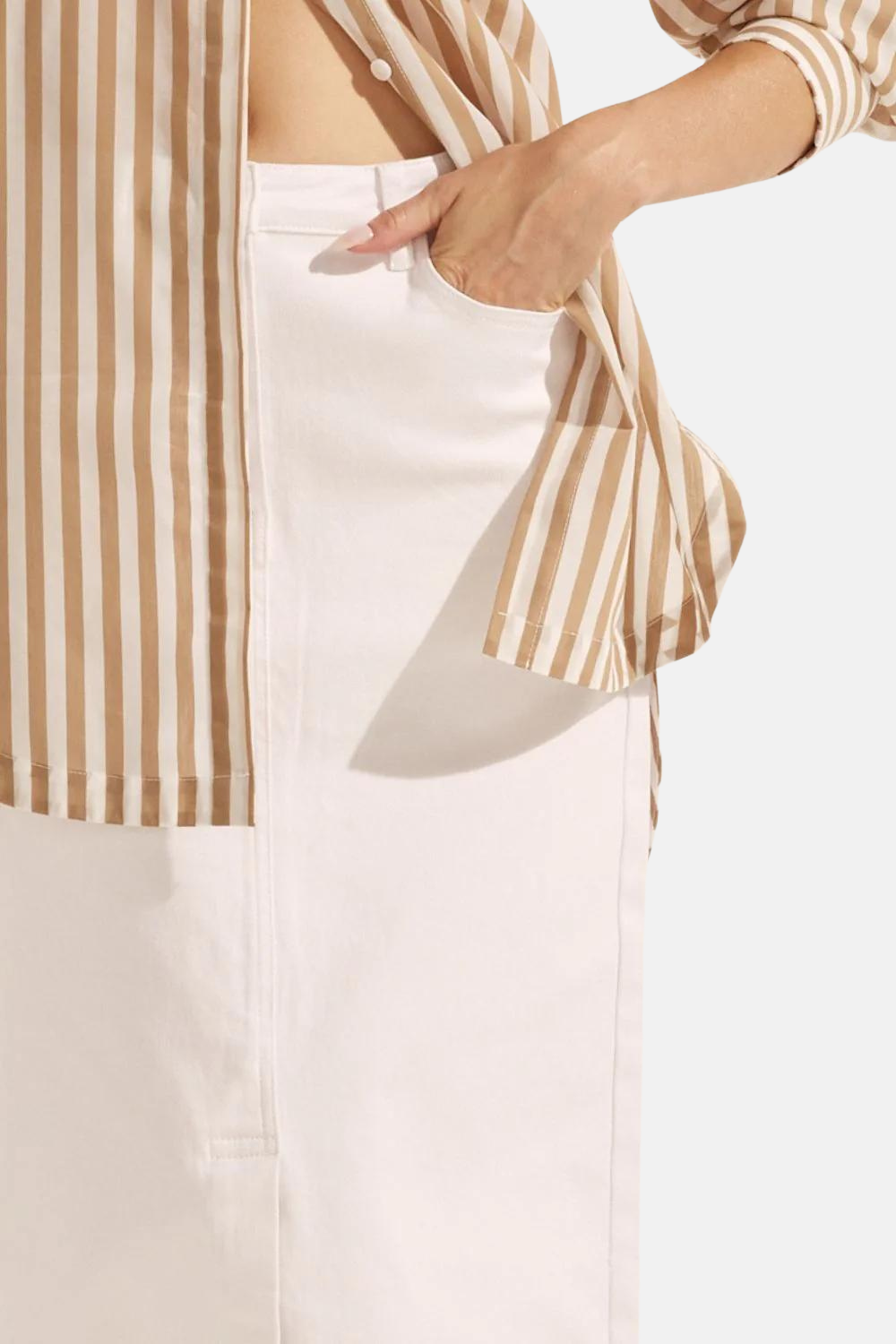 Meridian Skirt | Porcelain denim