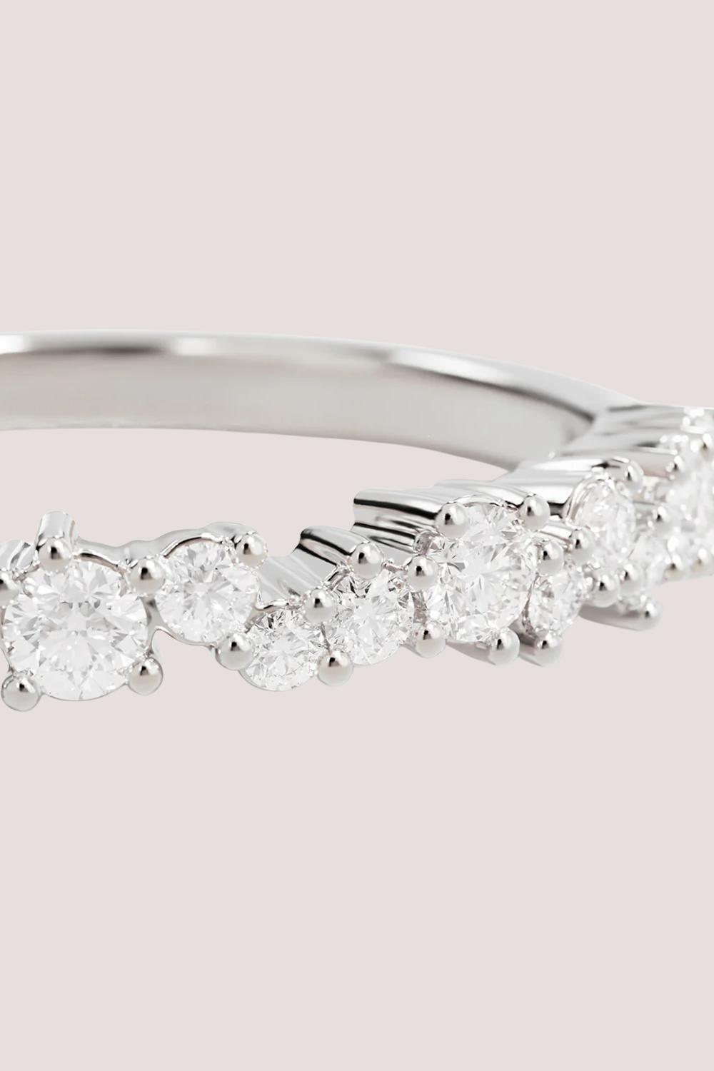 Sterling Silver Crystal Dust Fine Ring