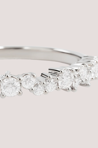 Sterling Silver Crystal Dust Fine Ring