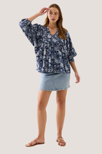 Wilma Top | Navy