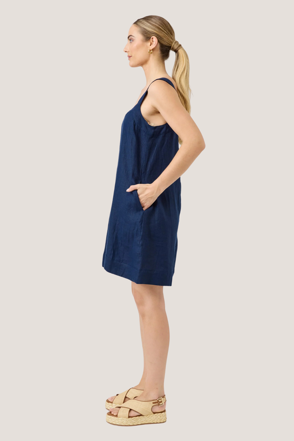 Studio Short Tank Dress | Indigo