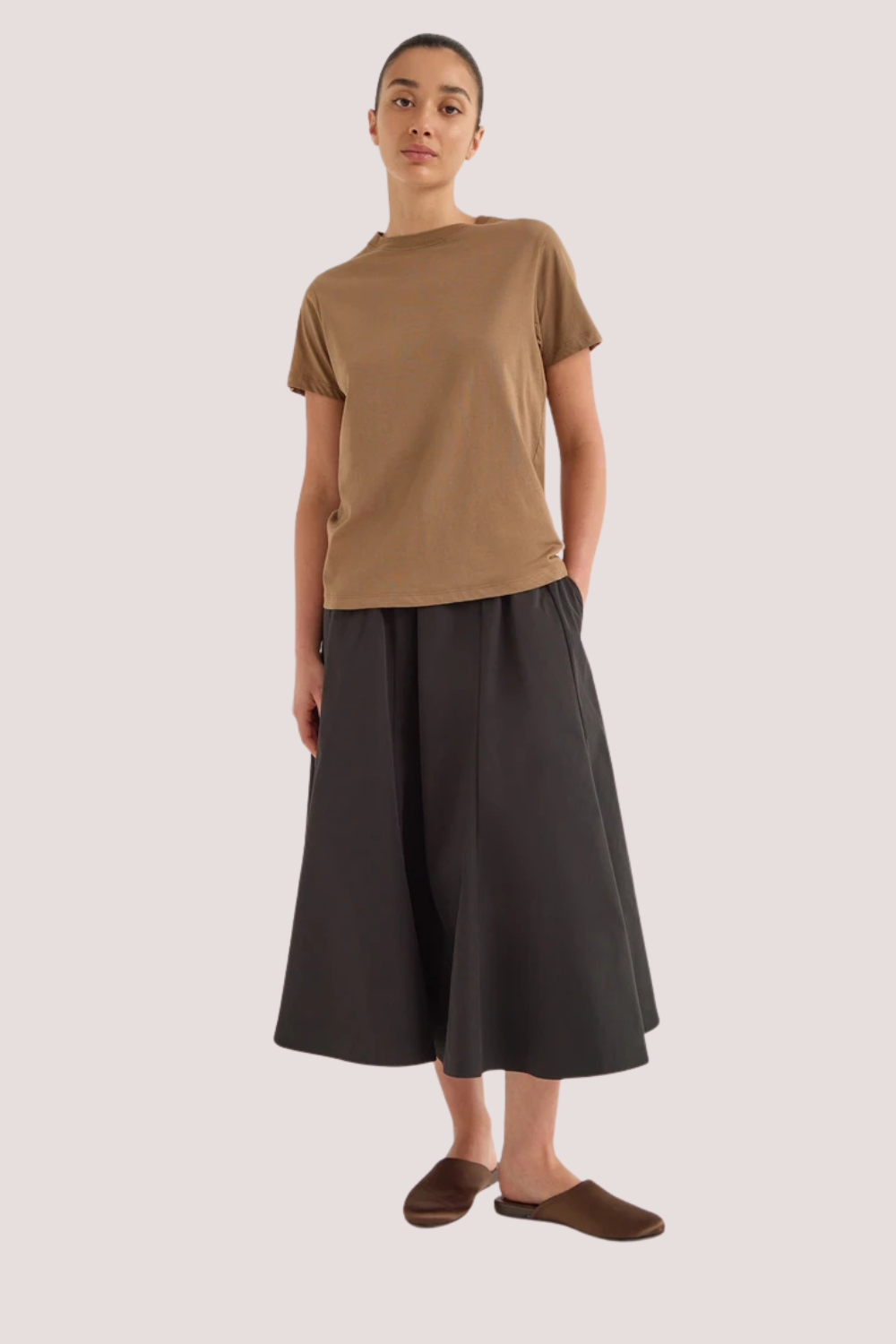 Verte Organic Cotton Tee | Walnut