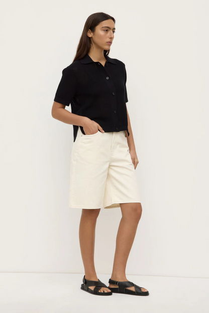 Kismet Knit Short Sleeve Shirt | Black