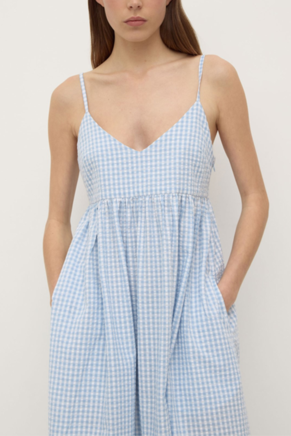 Ainslee Midi Dress | Blue Check