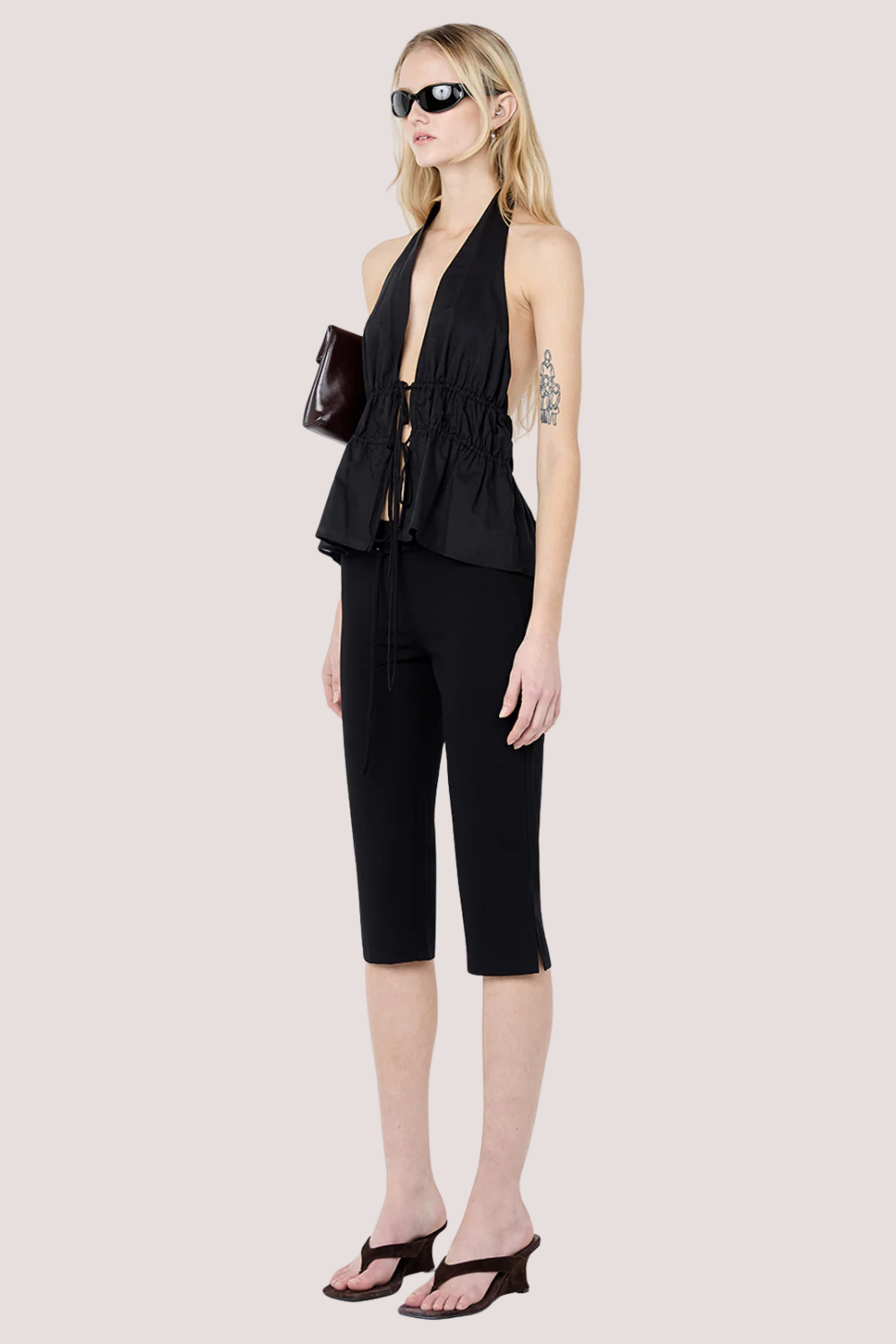 Dafine Capri Pant | Black