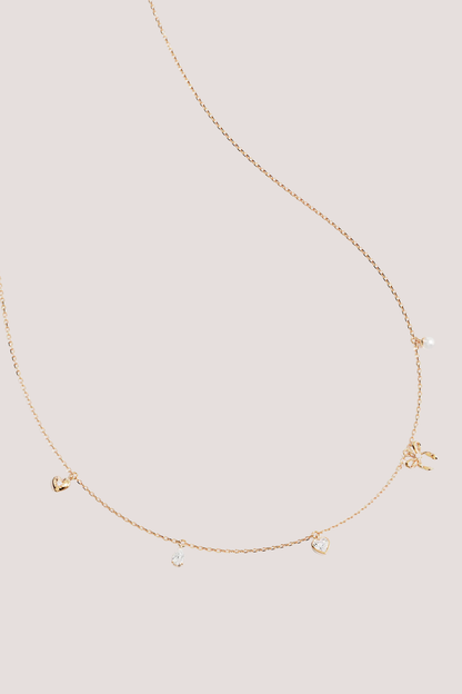 18k Gold Vermeil Forever Yours Charm Choker