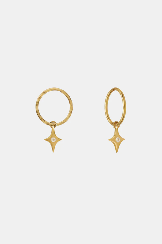 Starburst Mini Hoops | Gold