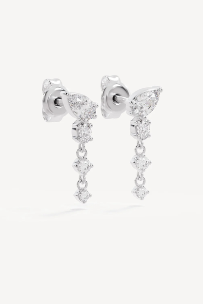 Sterling Silver Guided By The Stars Drop Earrings
