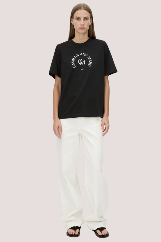 Karine Graphic Tee | Black