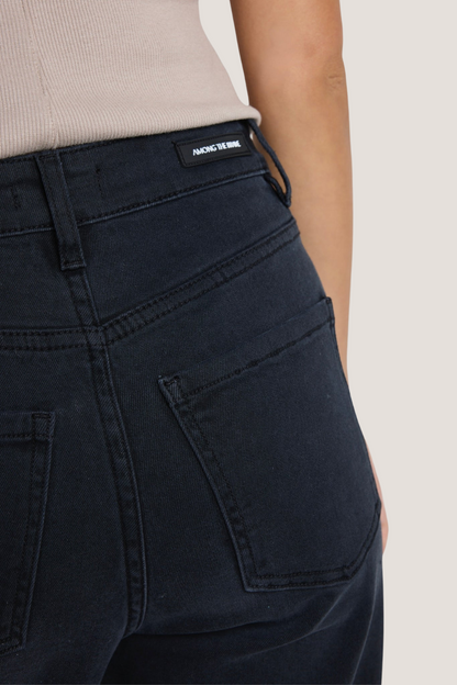 Zoey Charcoal Tailored High Rise Wide Leg Pocket Pants