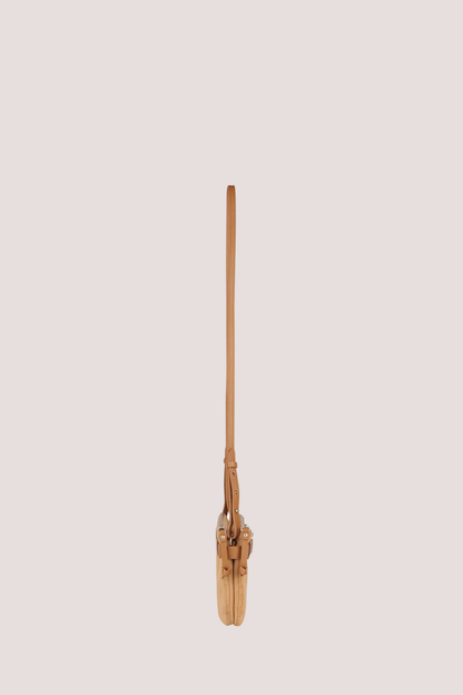 Rider Double Zip Pouch Tan