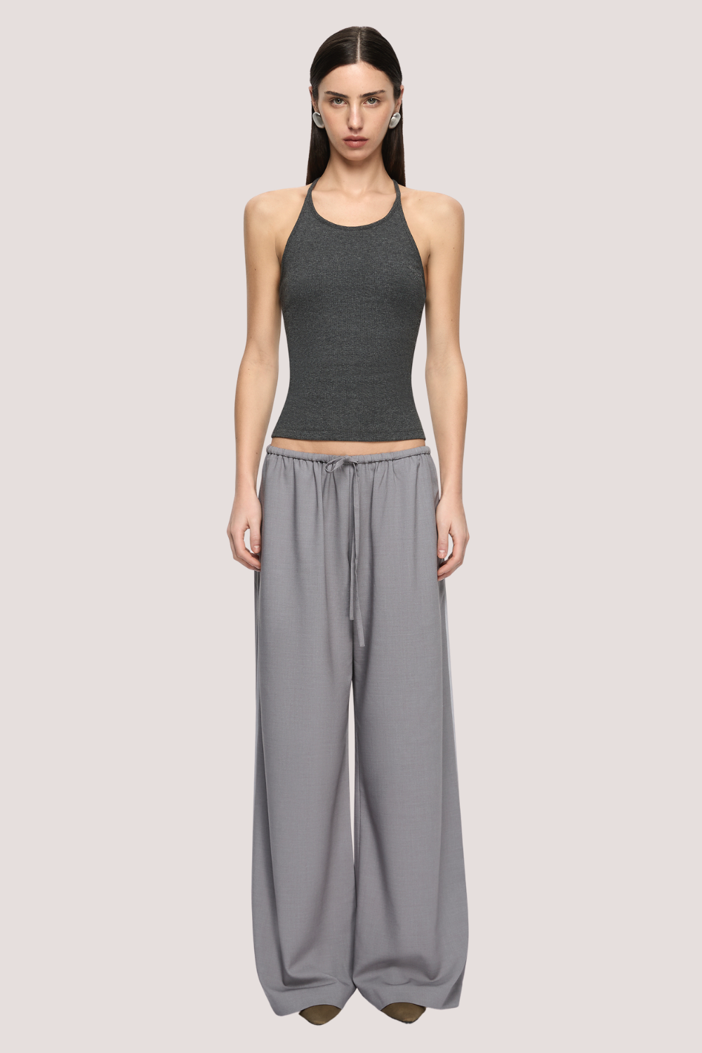 Zylan Drawstring Pant | Granite/Pale Grey