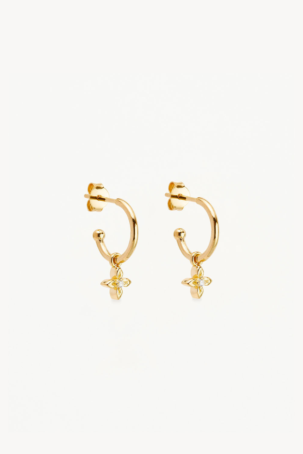 18k Gold Vermeil Live in Light Hoop Earrings