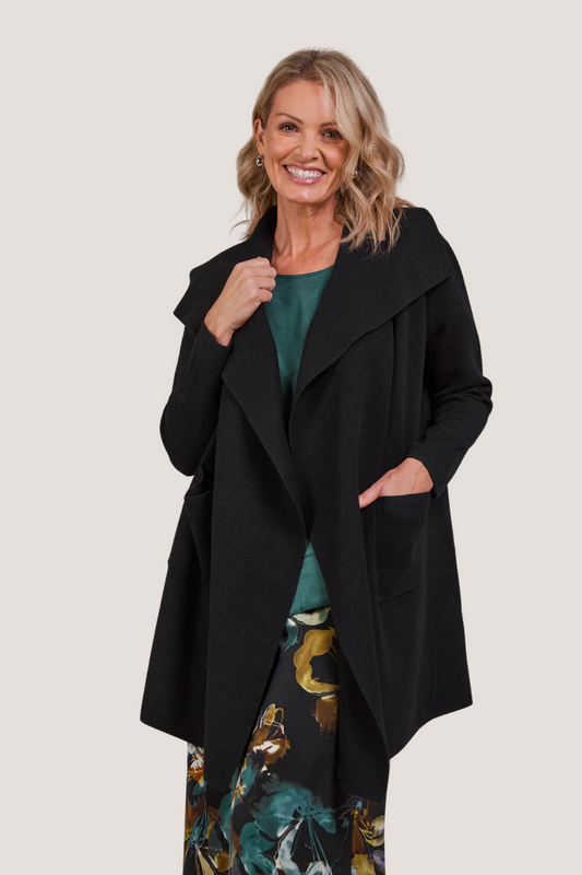 Palmer Relaxed Cardigan | Black