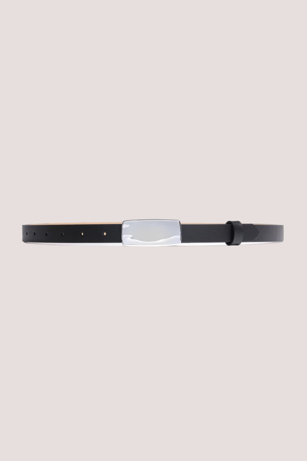 Plate Belt | Noir/Silver