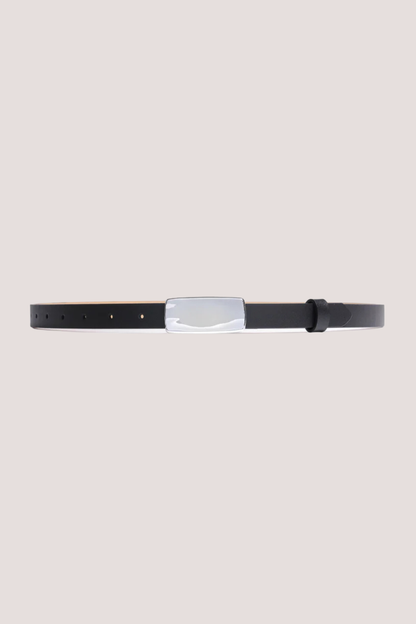 Plate Belt | Noir/Silver