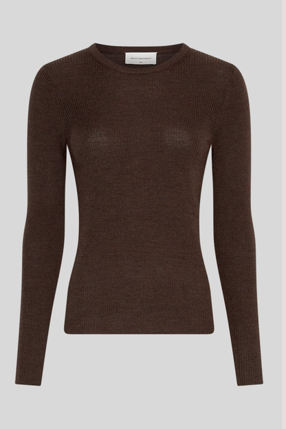 MSCH Criselle Avaline Rib Pullover | Hot Fudge Mel