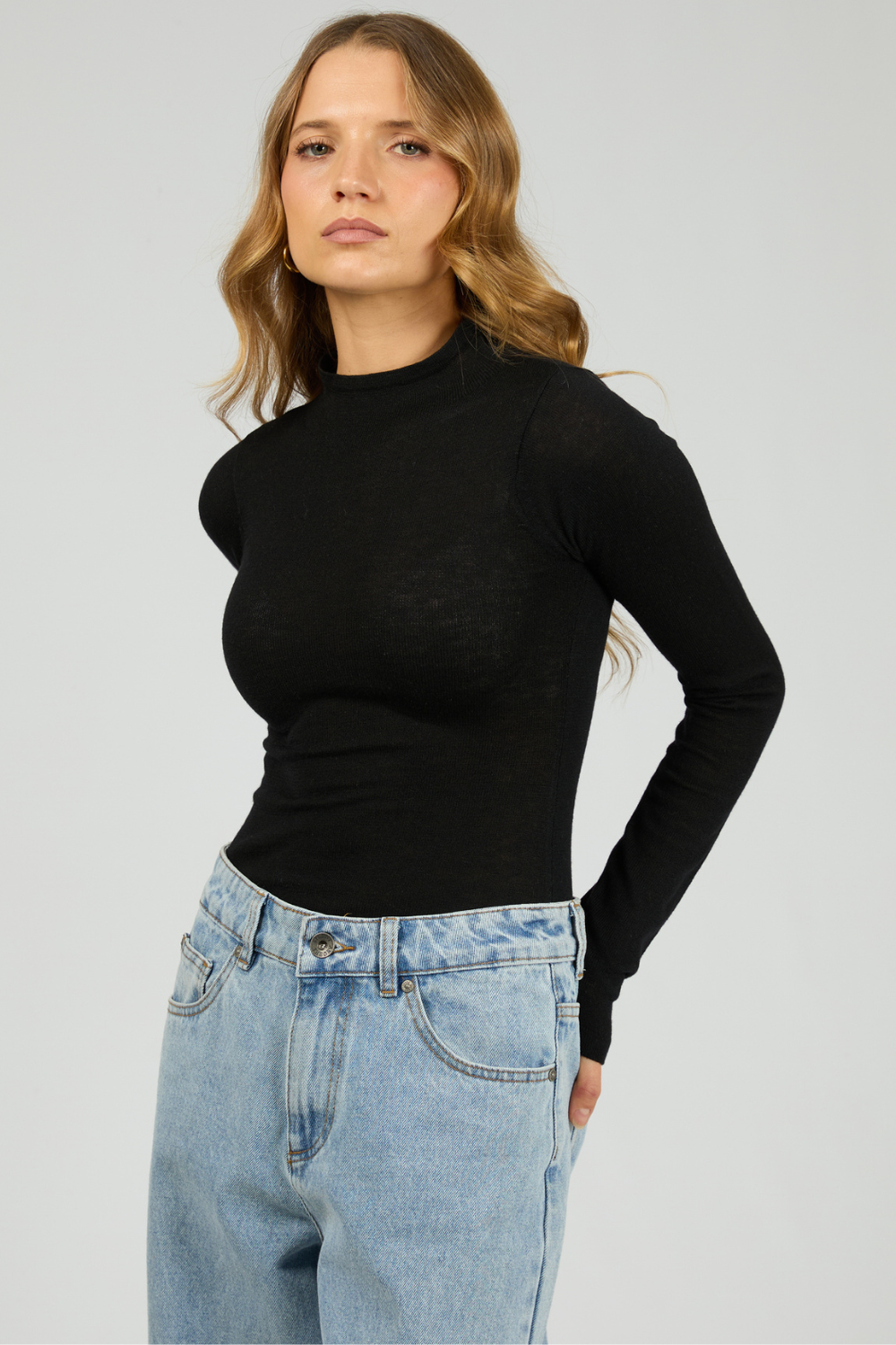 Priya Layering Long Sleeve | Black