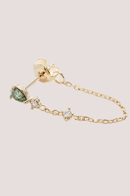 18k Gold Vermeil Aura Chain Earrings