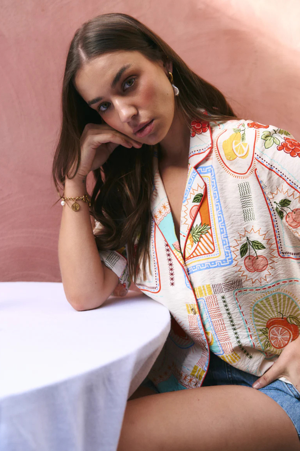 Destination Tropical Postcard SS Shirt