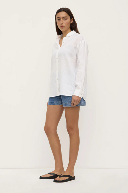 Everyday Linen Long Sleeve Shirt | White