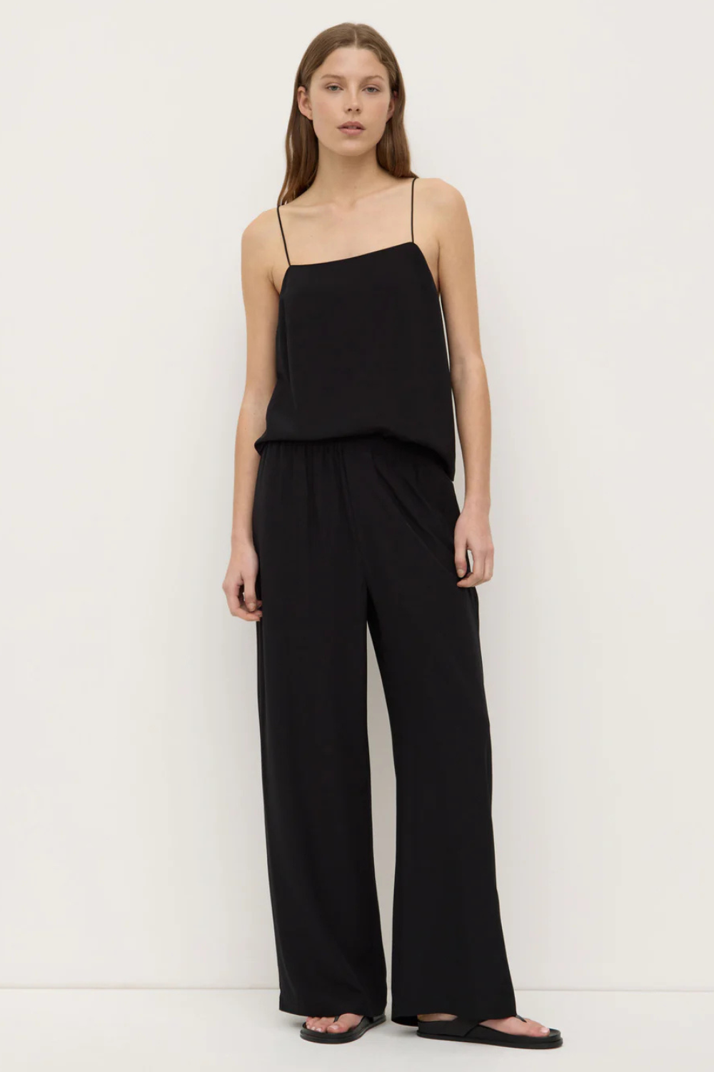 Betty Silk Pant | Black