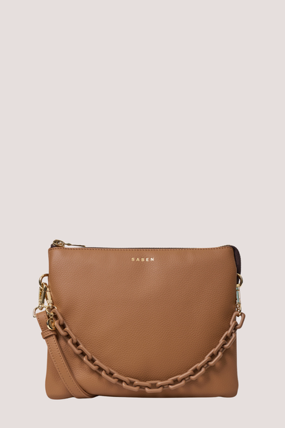 Matilda Crossbody | Toffee + Tonal Chain
