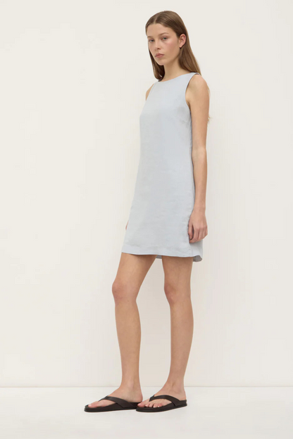 Nadine Linen Mini Dress | Cloud