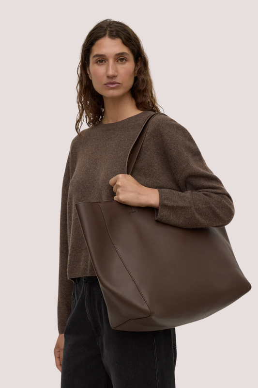 Marina Leather Tote | Walnut