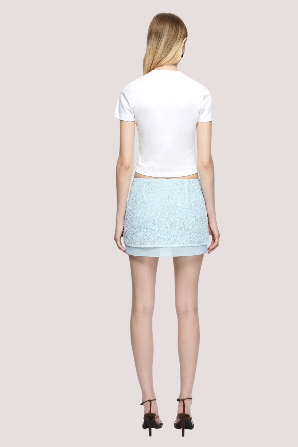 Solon Mini Skirt | Blue Frost