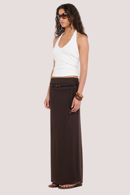 Eva Maxi Skirt | Dark Chocolate