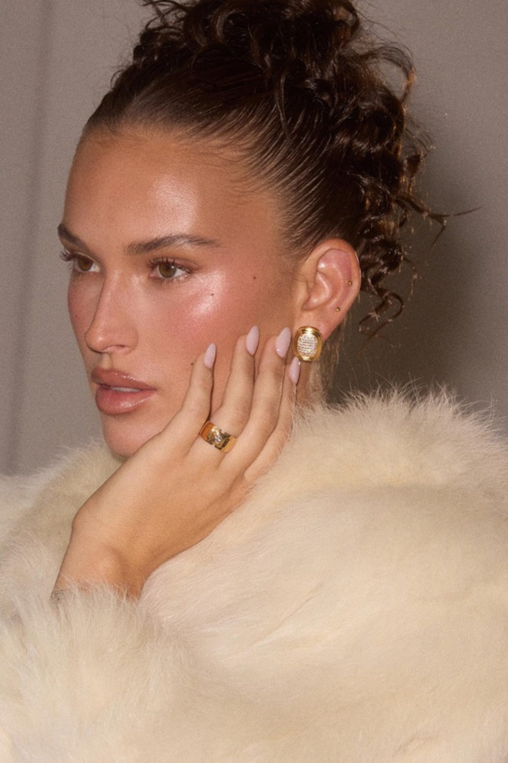 Deco Statement Ring | Gold