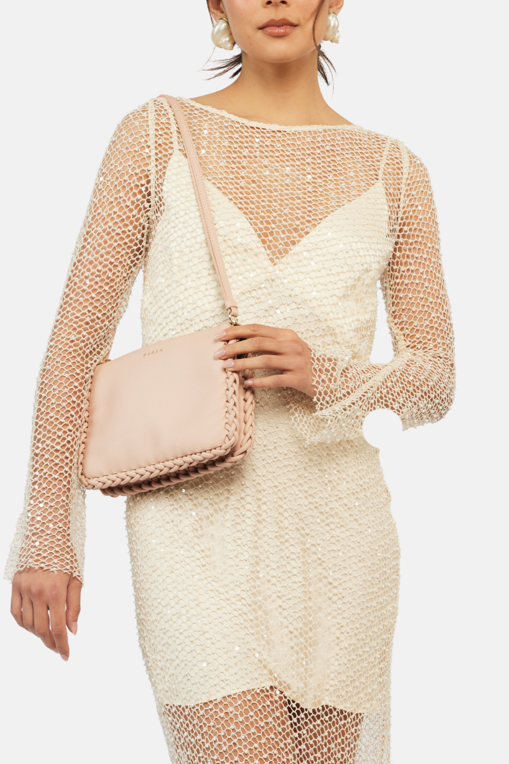 Tilly's Big Sis Crossbody | Blush Plait Edge
