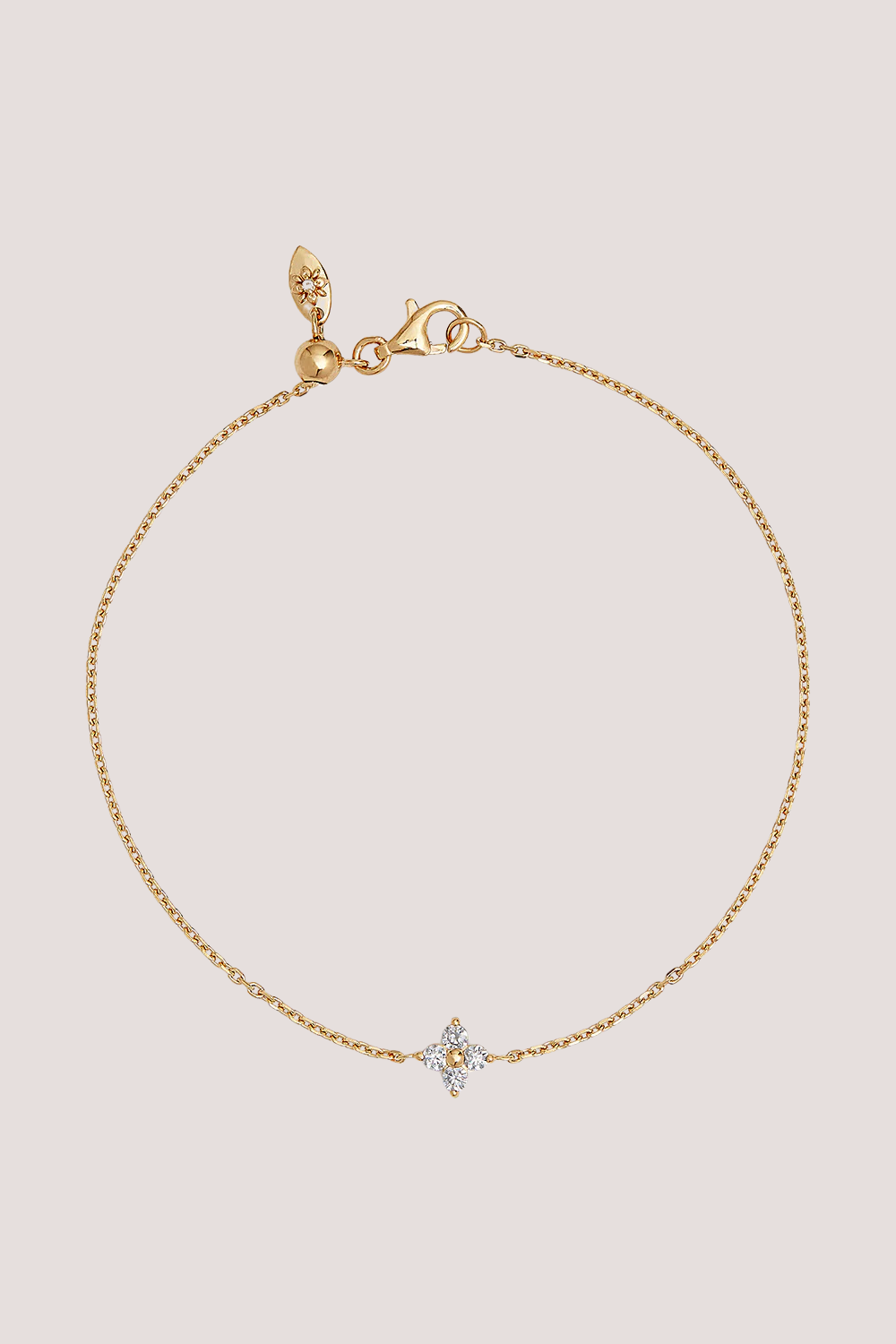 18k Gold Vermeil Crystal Bloom Bracelet