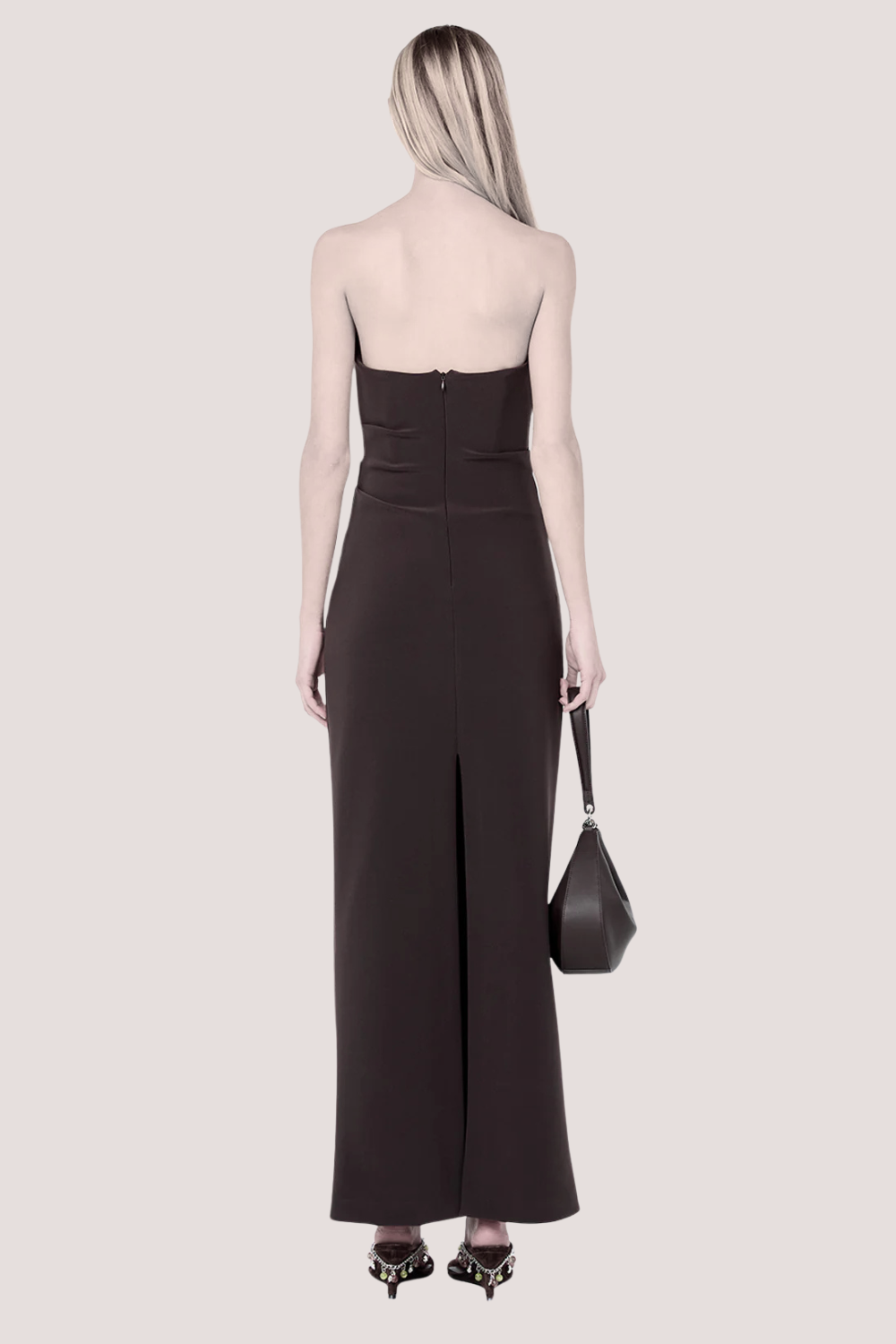 Lior Strapless Dres | Espresso