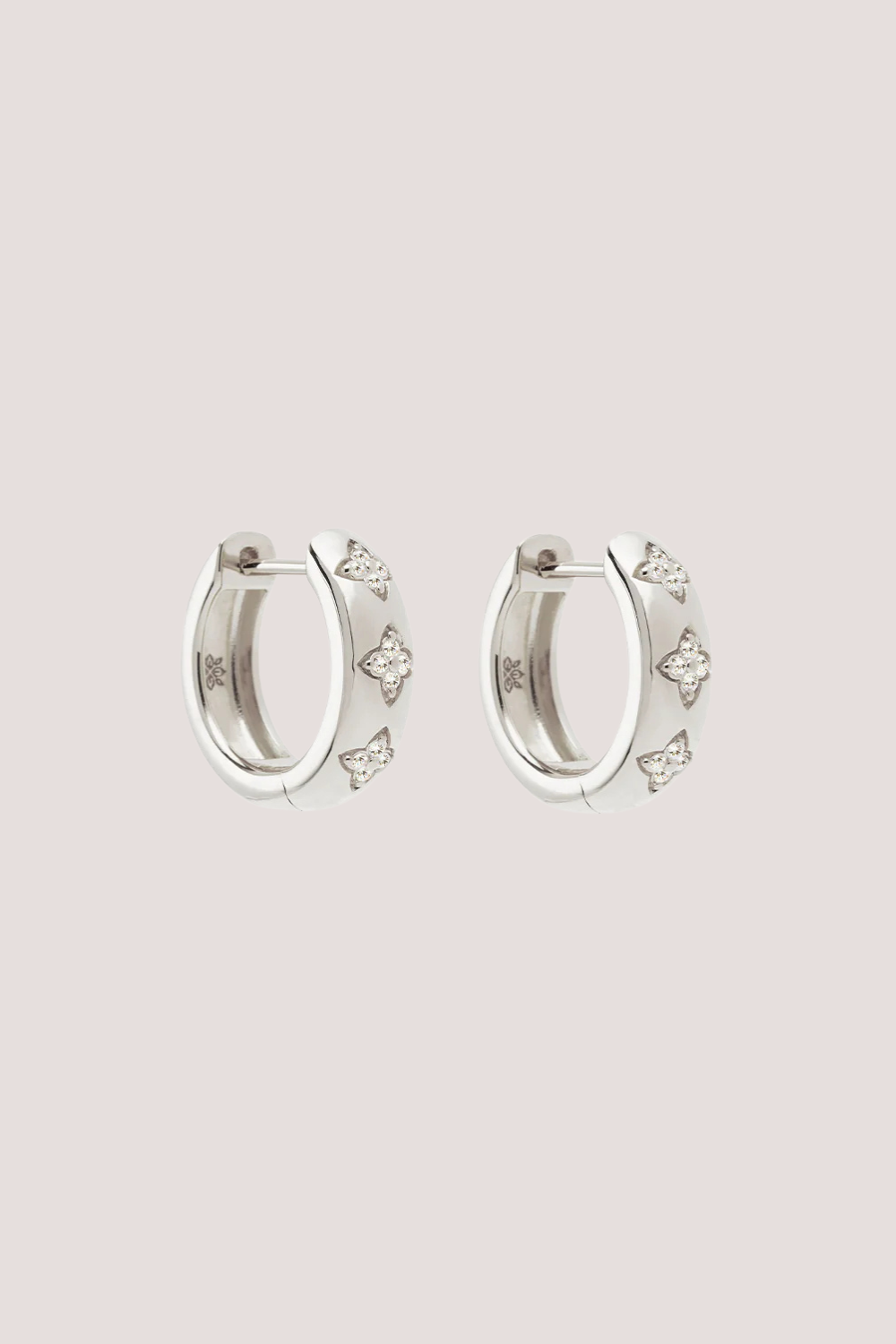 Sterling Silver Bloom With You Lotus Hoops