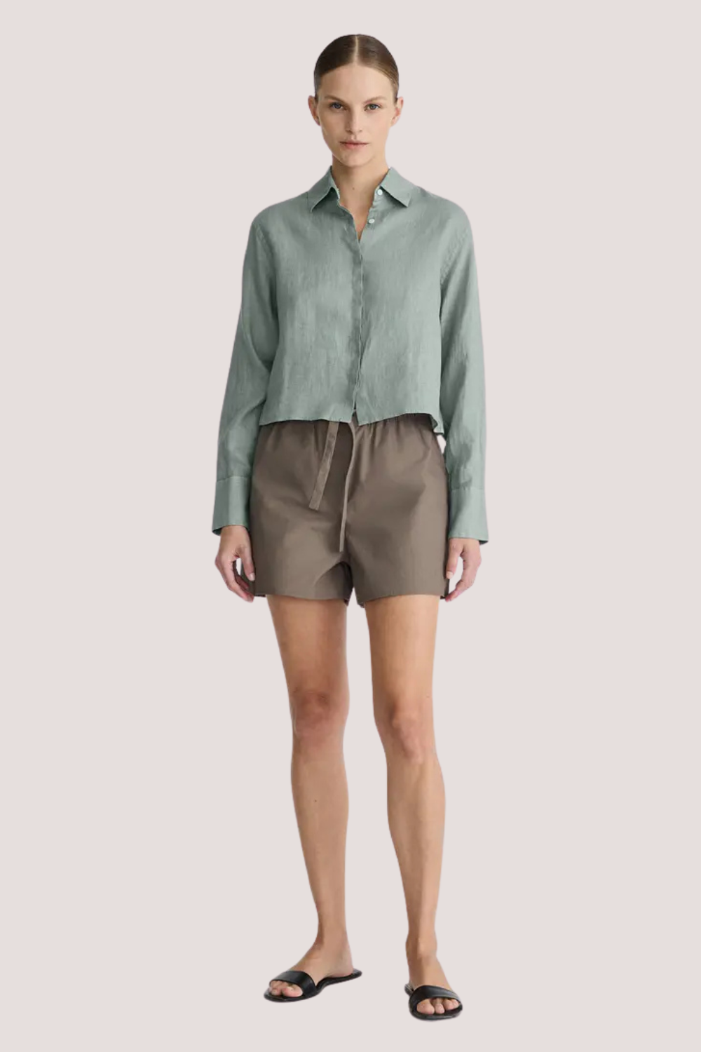 Iona Linen Shirt | Fennel
