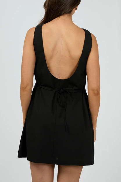 Tallow Tie Mini Dress | Black