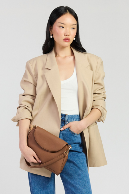 Beckett Crossbody | Tan Luxe