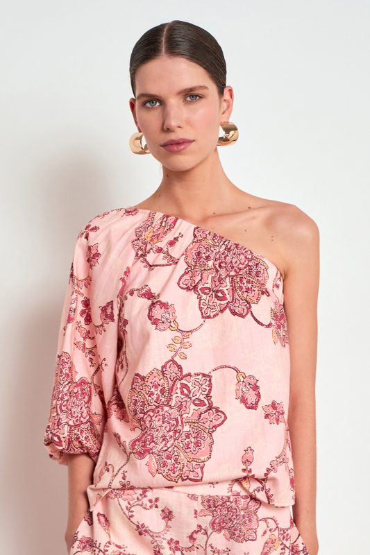 Pearl Top | Peony Paisley