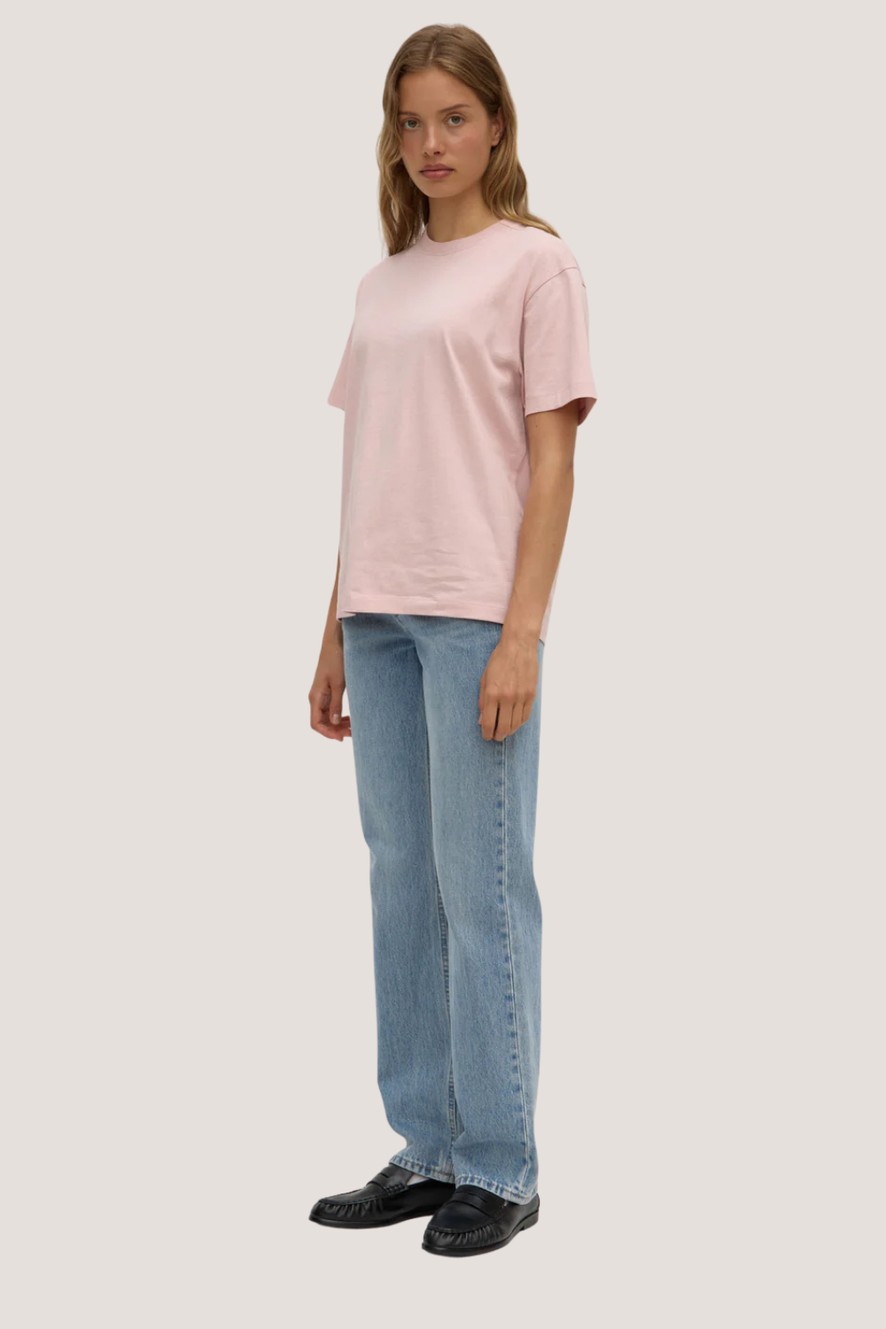 Organic Base Tee | Frosted Rose