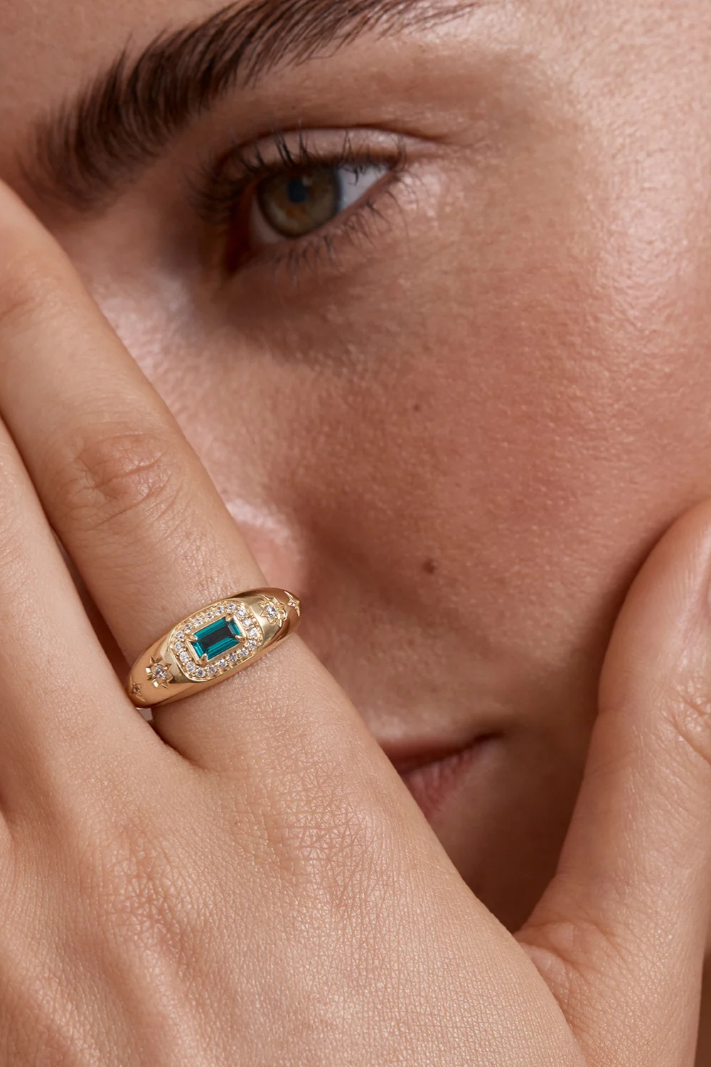 18k Gold Vermeil Trust Your Intuition Ring