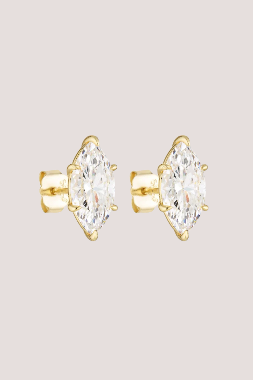 Marquise Studs 2CT | Gold
