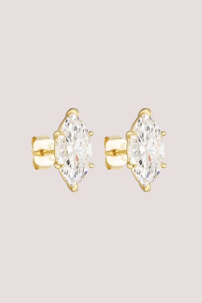 Marquise Studs 2CT | Gold