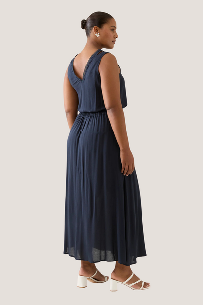 Oline Pleat Skirt | Navy